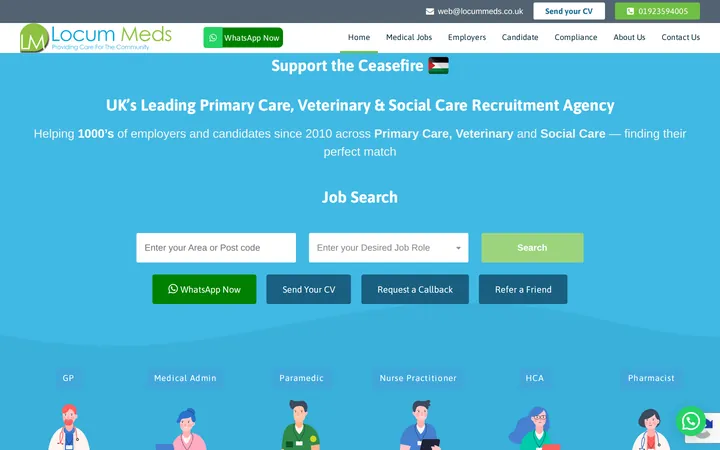Locum Meds home with the job search journey